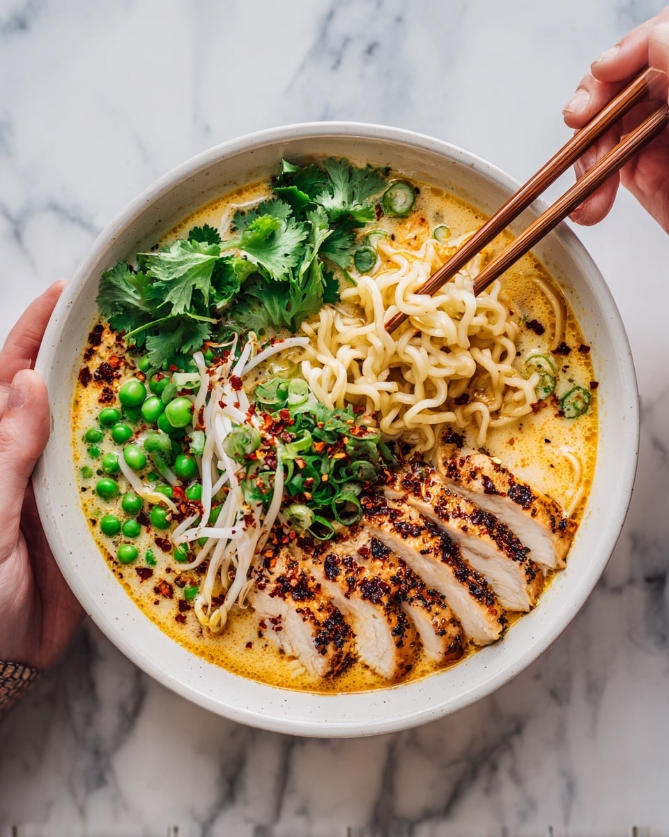 Creamy Marry Me Chicken Ramen Recipe - Recipe Image