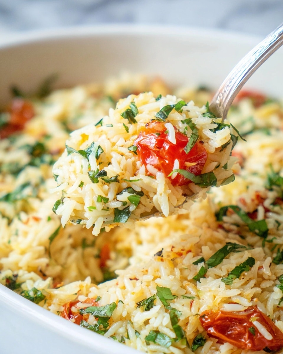 Creamy Boursin Baked Orzo Recipe - Recipe Image
