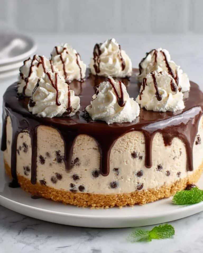 Decadent No-Bake Cookie Dough Cheesecake Recipe