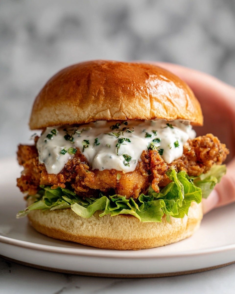 Cajun Crispy Chicken Sandwich with Garlic Aioli Recipe - Recipe Image