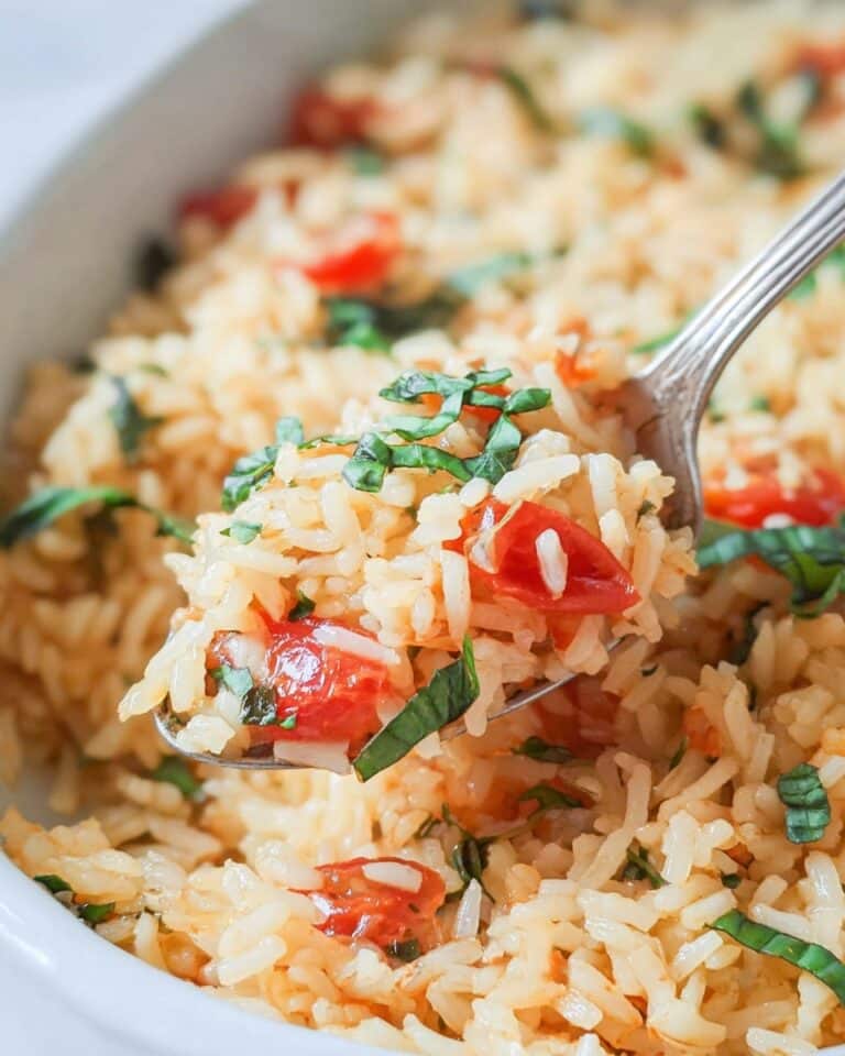 Creamy Boursin Baked Orzo Recipe