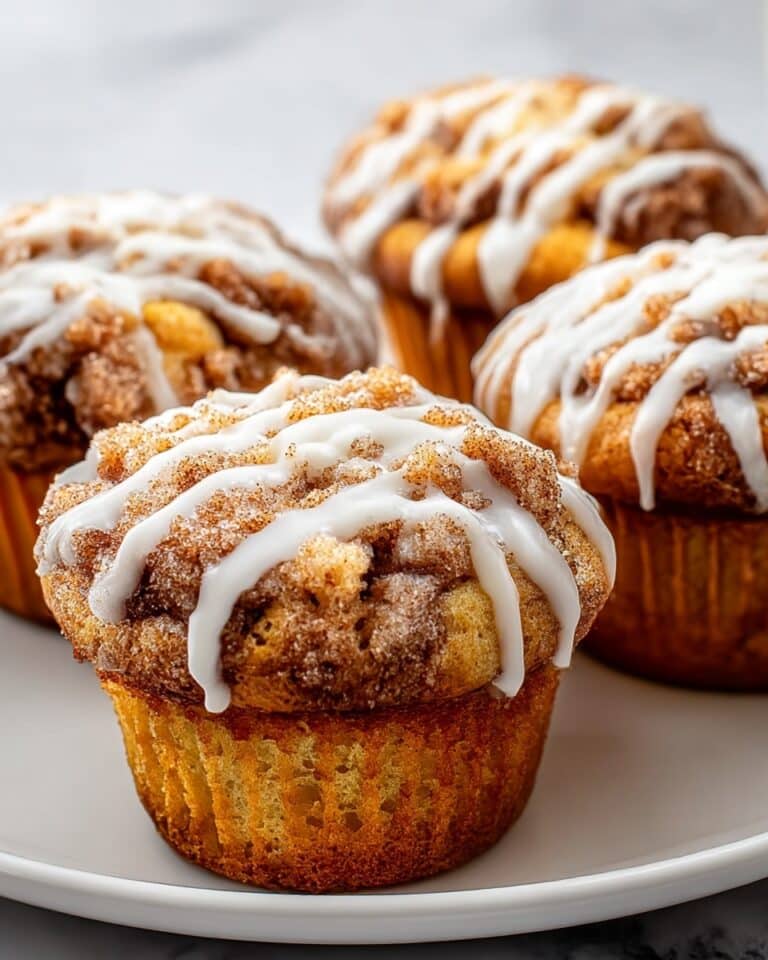 Cinnamon Roll Muffins: Soft, Gooey Bites with a Cinnamon Swirl and Vanilla Glaze Recipe