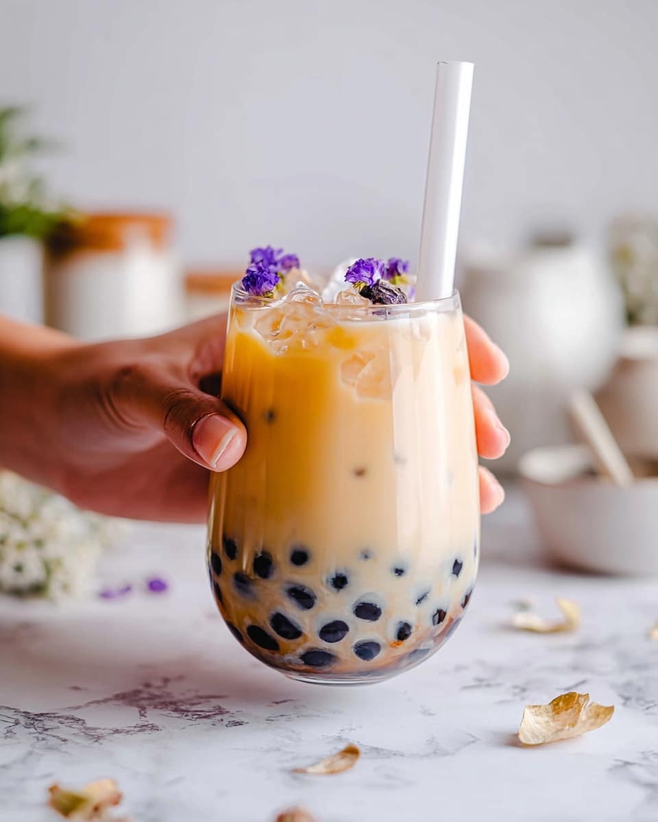 Lavender Milk Tea Recipe - Recipe Image