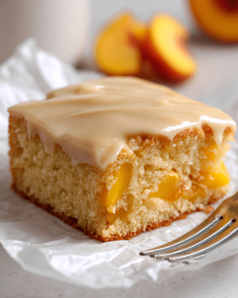 Brown Sugar Peach Cake Recipe