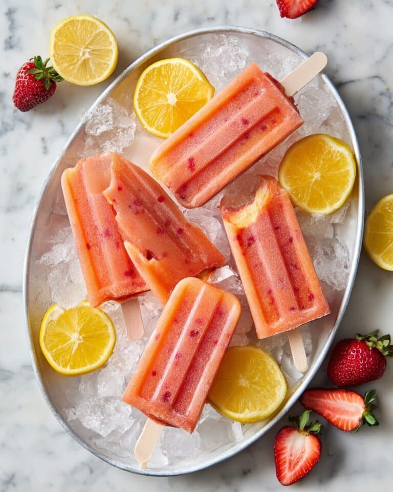 Strawberry Lemonade Popsicles Recipe