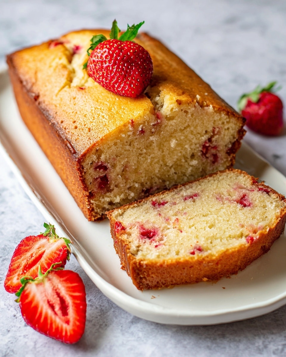 Strawberry Quick Bread with Fresh Berries Recipe - Recipe Image