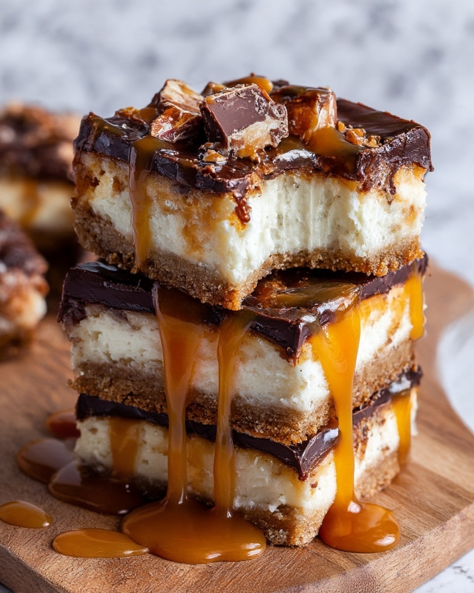 Butterfinger Caramel Cheesecake Bars Recipe - Recipe Image