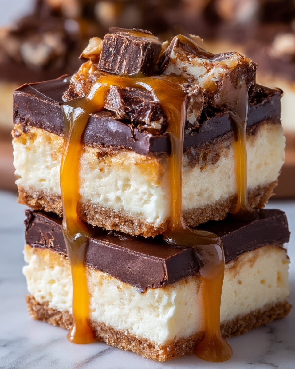 Butterfinger Caramel Cheesecake Bars Recipe - Recipe Image