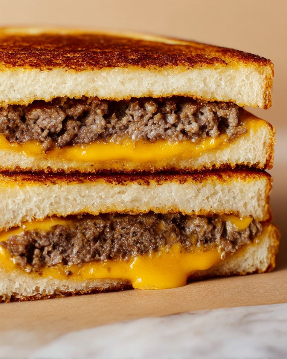 Grilled Cheese Patty Melts Recipe - Recipe Image